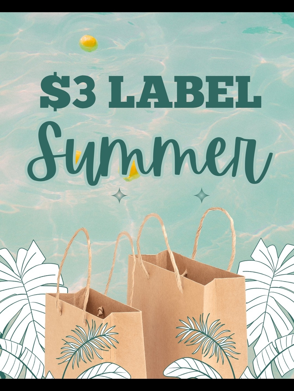 Summer Fridays Brown Kraft Paper Tote Bags with Twisted Handles